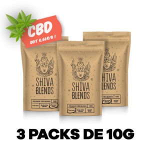 CBD Discovery Offer 3 packs of 10g nicotine-free tobacco substitutes with CBD